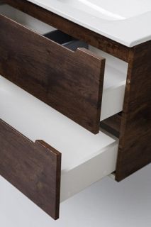 Тумба под раковину BelBagno подвесная 60x50см Rovere Moro ETNA39-600/390-2C-SO-RW-P